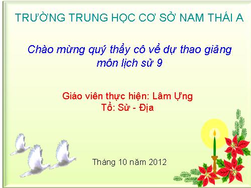 Bài 11. Trật tự thế giới mới sau Chiến tranh thế giới thứ hai