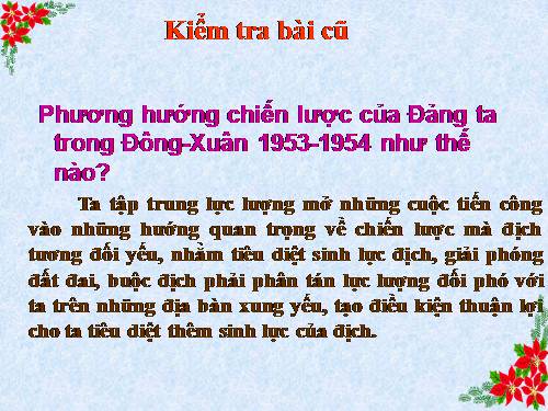 Bài 27. Cuộc kháng chiến toàn quốc chống thực dân Pháp xâm lược kết thúc (1953 - 1954)