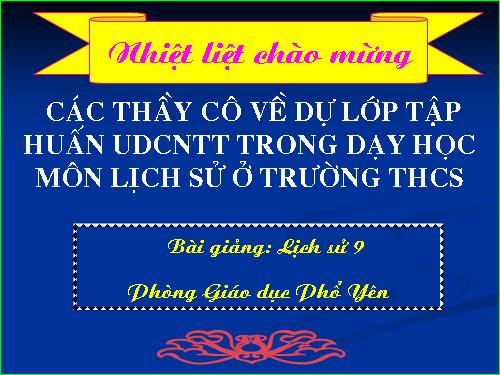 Bài 11. Trật tự thế giới mới sau Chiến tranh thế giới thứ hai