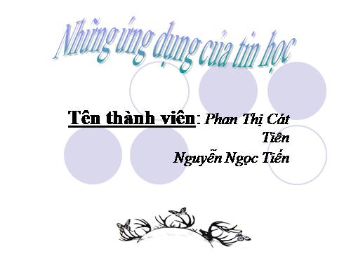 Bài 8. Những ứng dụng của tin học