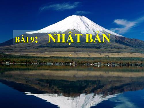 Bài 9. Nhật Bản