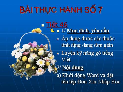 Bài TH số 7 lớp 10