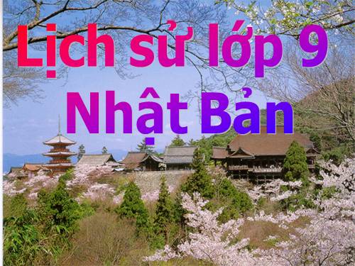 Bài 9. Nhật Bản