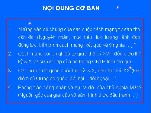 BÀI TẬP LỊCH SỬ