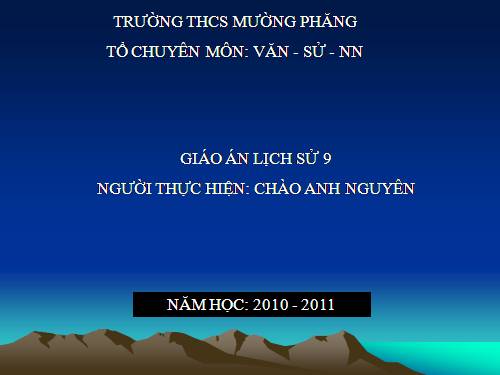 Bài 13. Tổng kết lịch sử thế giới từ sau năm 1945 đến nay
