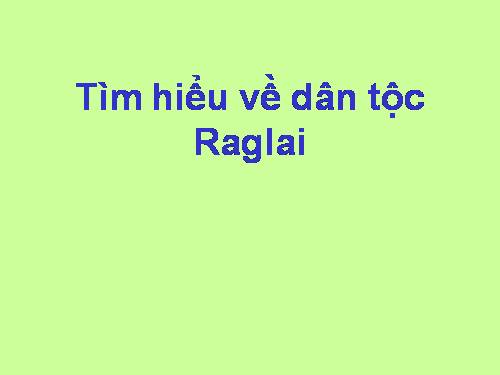 Dân tộc Raglai