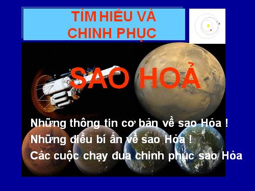 Tìm hiểu & chinh phục Sao Hỏa