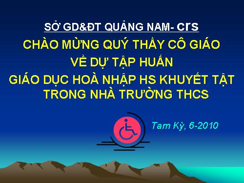 trẻ khuyết tật