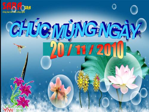 Chào mừng ngày 20 tháng 11