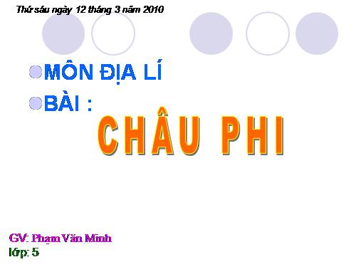 dia li bai 23 Chau Phi