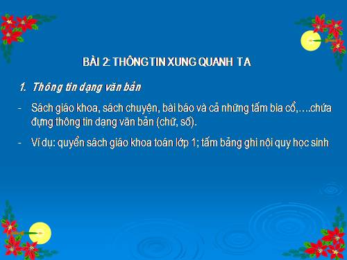 Bai 2: Thong tin xung quang ta