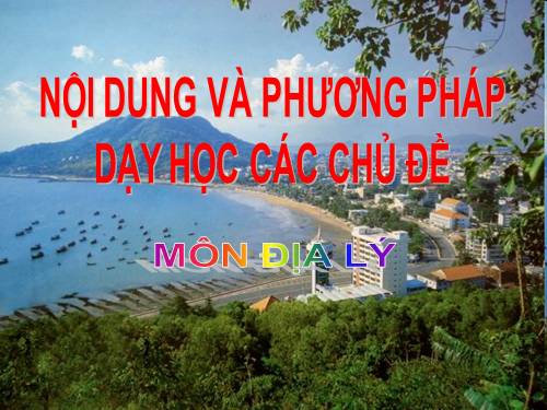 Giáo dục dân số trong dạy học Địa lí THPT