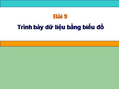 Bài 9. Trình bày dữ liệu bằng biểu đồ