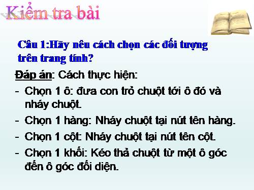 Bài 3. Thực hiện tính toán trên trang tính