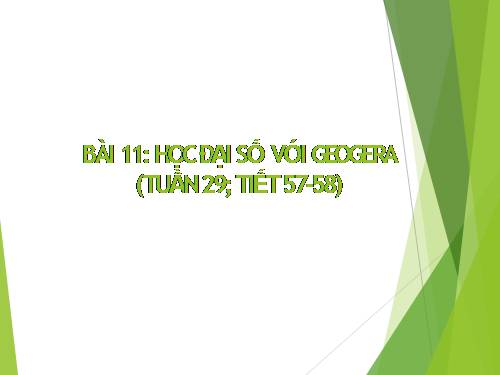 Bài đọc thêm 3. Học vẽ hình hình học động với GeoGebra