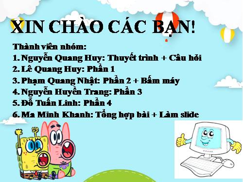 Bài 6. Định dạng trang tính