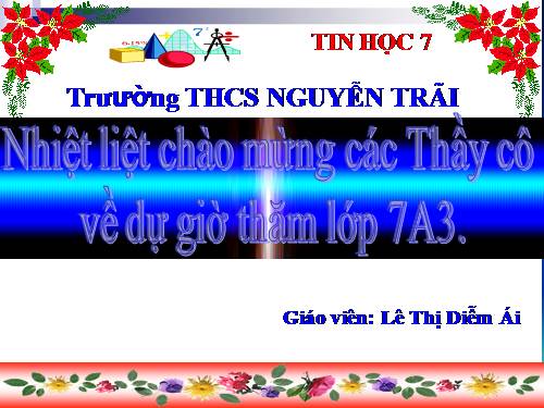 Bài 6. Định dạng trang tính