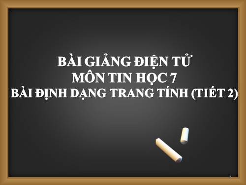 Bài 6. Định dạng trang tính