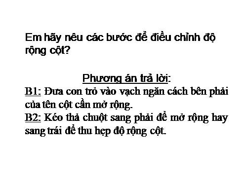 Bài 5. Thao tác với bảng tính