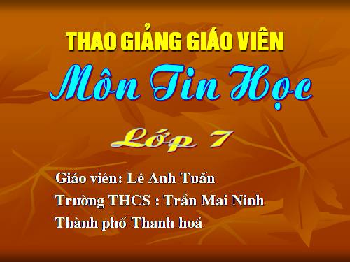 Bài 5. Thao tác với bảng tính