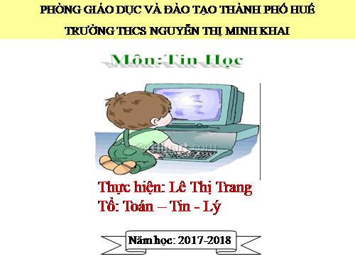Bài 3. Thực hiện tính toán trên trang tính