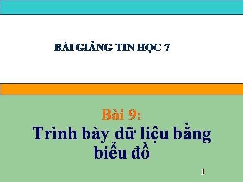 Bài 9. Trình bày dữ liệu bằng biểu đồ