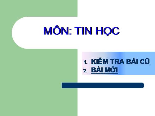 Bài 3. Thực hiện tính toán trên trang tính