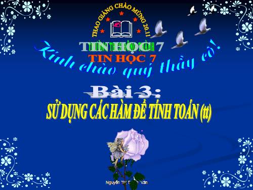 Bài 4. Sử dụng các hàm để tính toán