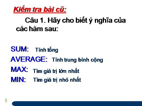 Bài 5. Thao tác với bảng tính