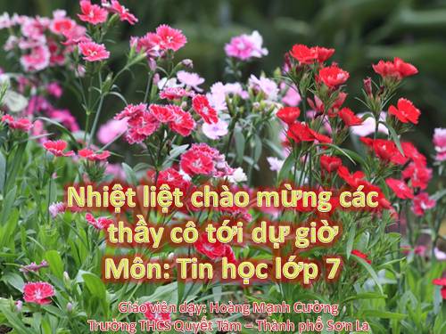 Bài thực hành 6. Trình bày bảng điểm lớp em