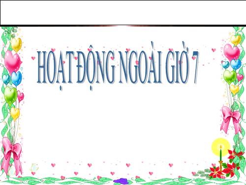 hoat dong ngoai gio 7 thang 11
