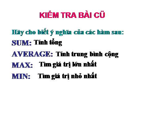 Bài 5. Thao tác với bảng tính