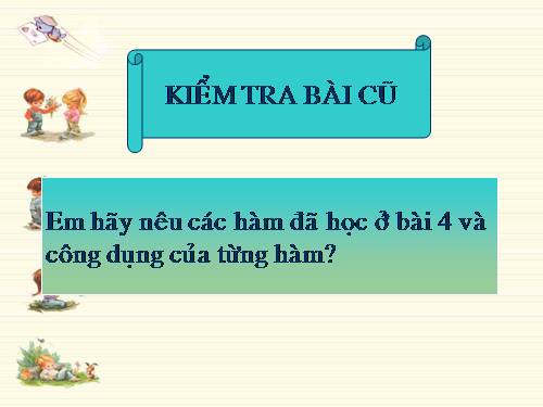 Bài 5. Thao tác với bảng tính