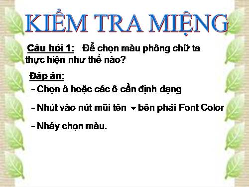 Bài 7. Trình bày và in trang tính