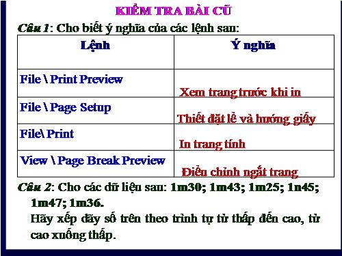 Bài 8. Sắp xếp và lọc dữ liệu