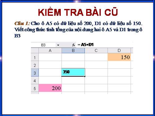 Bài 5. Thao tác với bảng tính