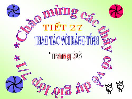 Bài 5. Thao tác với bảng tính