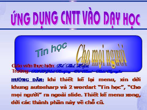 Bài 5. Thao tác với bảng tính