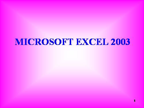 Excel bai 1