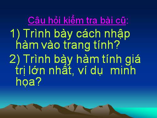 Bài 5. Thao tác với bảng tính