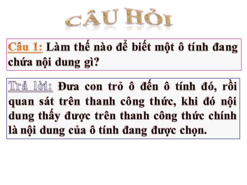 Bài 5. Thao tác với bảng tính