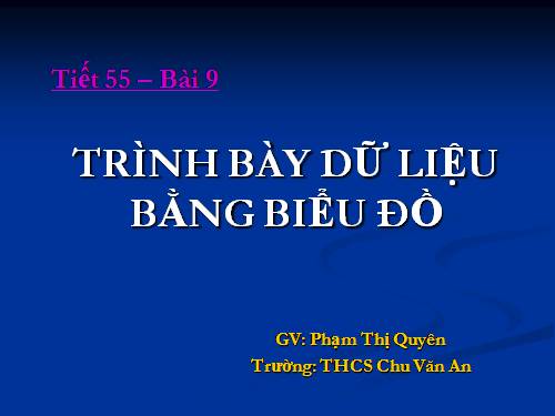 Bài 9. Trình bày dữ liệu bằng biểu đồ