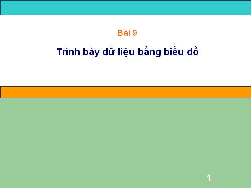 Bài 9. Trình bày dữ liệu bằng biểu đồ