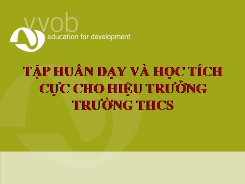 Dạy học tích cực