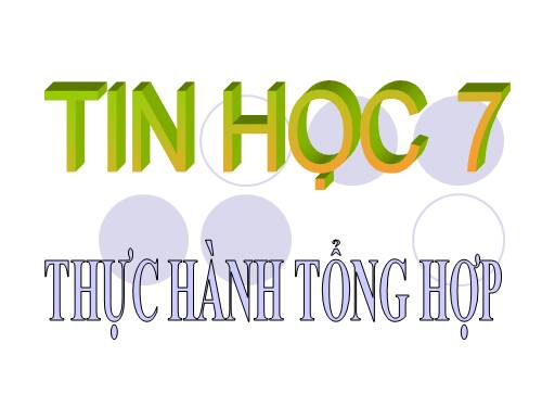 Bài thực hành 10. Thực hành tổng hợp