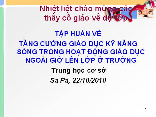 KĨ năng sống vào  HD NGLL