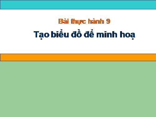 Bài thực hành 9. Tạo biểu đồ để minh hoạ