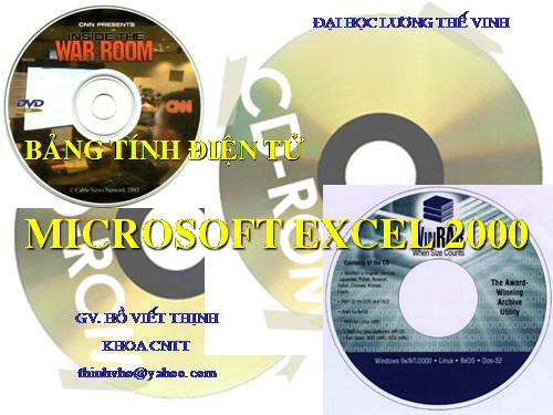 Bài giảng Excel 2003 lần2