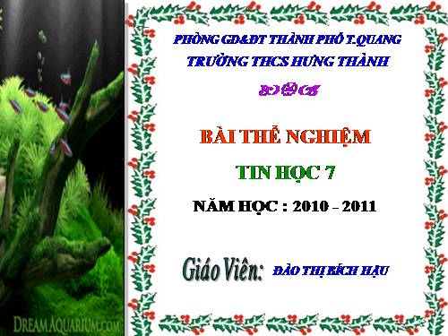 Bài 5. Thao tác với bảng tính