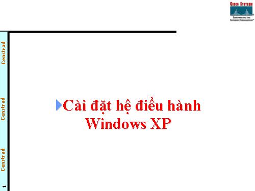 Cài đặt Win XP